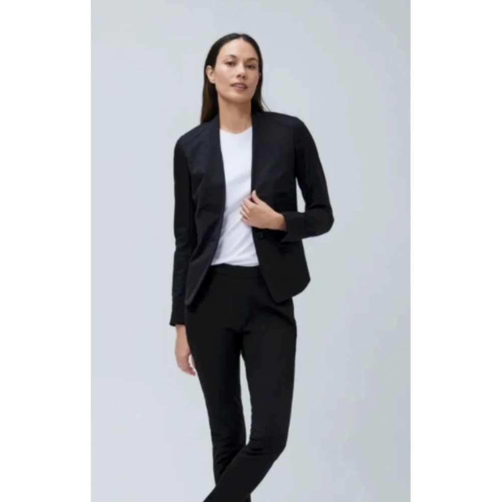 Ministry of Supply Kinetic Tailored Blazer Sz 12- Black Stretch Office Work NWT